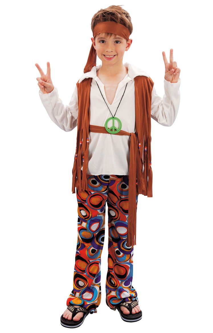 Kinder Kostüm Hippie Karneval Fasching Smi 
