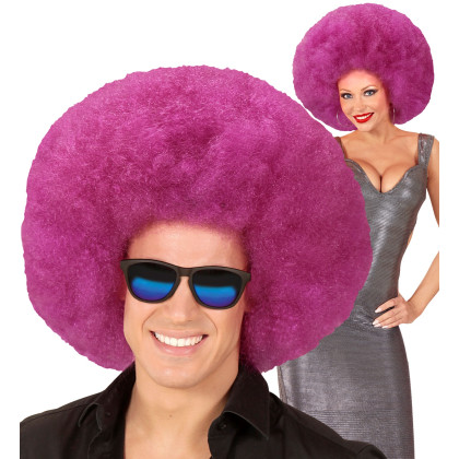 Top Quality Violette Lila  Riesen Afro Perücke In Polybag