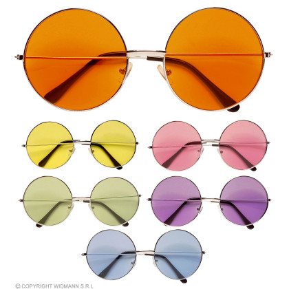 70Er Jahre Brille In 6 Farben Sort.