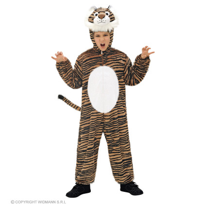 Tiger Funny mit Overall mit Kapuze