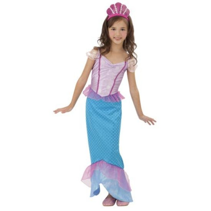 Kind Meerjungfrau Kostüm in blau und pink