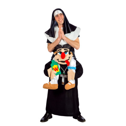 Scheinheiligen Carry-me Kostüm Nonne
