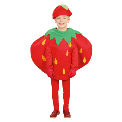 Kinderkostüm Früchte als Erdbeere, zweiteilig