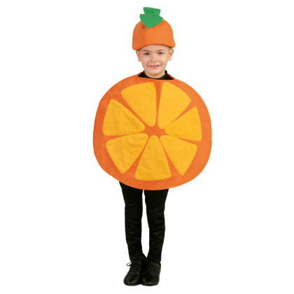 Kinderkostüm Früchte als Orange, zweiteilig
