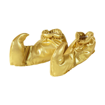 Schnabel Schuhe zu überziehen in gold für Orient Kostüme