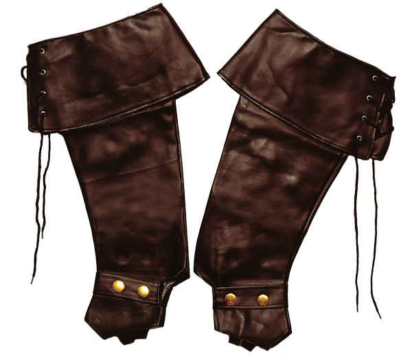 Schwarze Stiefel Stulpen Stiefel-Überzieher in Lederoptik Kostüm Zubehör #9815 