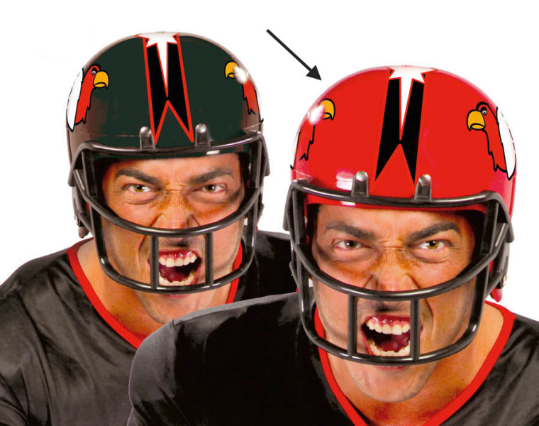 FM Kostüm Zubehör Football Helm zu Karneval Fasching 