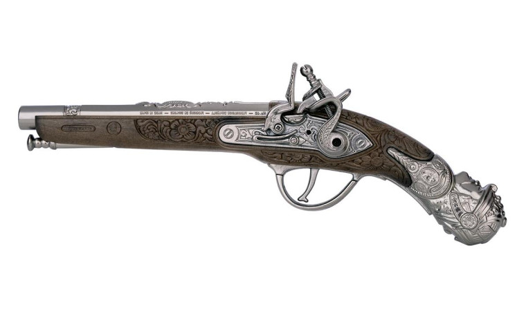 28 cm NEU Pistole Pirat Antik
