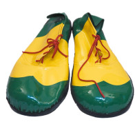 Schuhe clown gelb/grün
