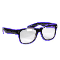 Brille mit LED, Blau-Schwarz