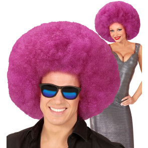 Top Quality Violette Lila  Riesen Afro Perücke In Polybag