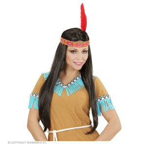 Indianerperücke mit Haarband