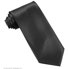 Schwarze Krawatte aus Satin