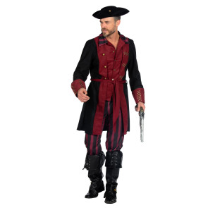 Piratenkostüm mit gestreifter Hose Männer