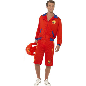 Baywatch Kostüm - Short Baywatch mit Shirt in rot