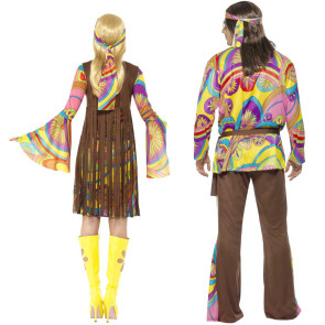 Hippie Paar Multicolor