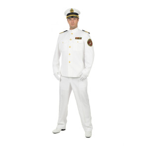 Marine Offizier Kostüm US Navy in weiß