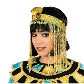 Kopfschmuck Ägypten Pharaonin in gold mit Schange