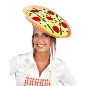 Lustiger Hut als Pizza