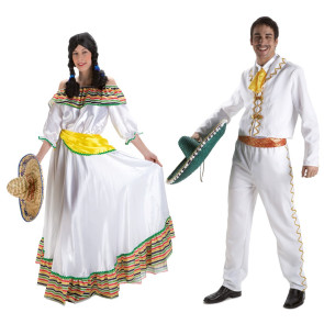 Kostüm Mexikanerin mit Mexikaner