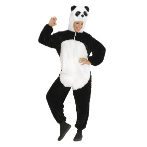Panda Soft Plüschkostüm mit Overall mit Kapuze und Maske