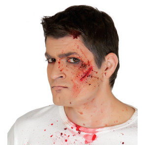 Blutige Narbe Latex Schmink Effekt für Halloween