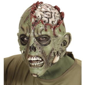 Zombie Maske offenes Gehirn