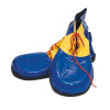 Schuhe Clown blau/gelb