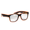 Brille mit LED, Orange-Schwarz