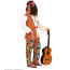 Hippie mit Oberteil mit Weste, Hose, Gürtel, Stirnband Bild / Ansicht 2