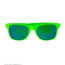 Neon Grün Brille 80er Jahre mit Gläsern Revo