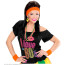 Neon Orangene Schweißbänder mit Stirnband und 2 Armbänder Bild / Ansicht 4