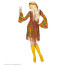 Hippie Girl mit Kleid mit Weste, Stirnband, Kette mit Peace-Zeichen Bild / Ansicht 3