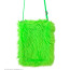 Neon Grüne Plüsch Handtasche