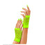 Neon Grüne Fingerlose Netzhandschuhe
