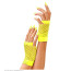 Neon Gelbe Fingerlose Netzhandschuhe