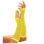 Neon Gelbe Fingerlose Netzhandschuhe 33 Cm