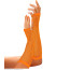 Neon Orangene Fingerlose Netzhandschuhe 33 Cm