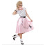 50er-Jahre Poodie Kostüm Rockability rosa