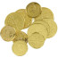 Goldmünzen für Kostüm Zubehör Karneval