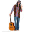 Psychedelic Hippie Man mit Hemd mit Weste, Hose, Stirnband, Kette Bild / Ansicht 2