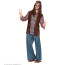 Psychedelic Hippie Man mit Hemd mit Weste, Hose, Stirnband, Kette Bild / Ansicht 1