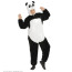 Panda Soft Plüschkostüm mit Overall mit Kapuze und Maske Bild / Ansicht 2