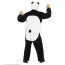Panda Soft Plüschkostüm mit Overall mit Kapuze und Maske Bild / Ansicht 3