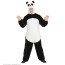 Panda Soft Plüschkostüm mit Overall mit Kapuze und Maske Bild / Ansicht 1