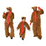 Kostüm für Familie als Bär in braun