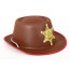 Bild von baunen Kinder Cowboy Hut mit Sheriff Stern