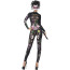 Ausgefallener Catsuit-Kostüm mit bunten Skelett Body Print Motiv