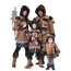 Gruppenkostüm Eskimo Erwachsene, Kinder und Baby