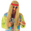 Perücke Hippie Frisur lange blonde Haare